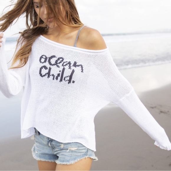 Wooden Ships Sweaters - NWT Anthro Wooden Ships Ocean Child Beach Looseweave Lightweight Sweater XS/S